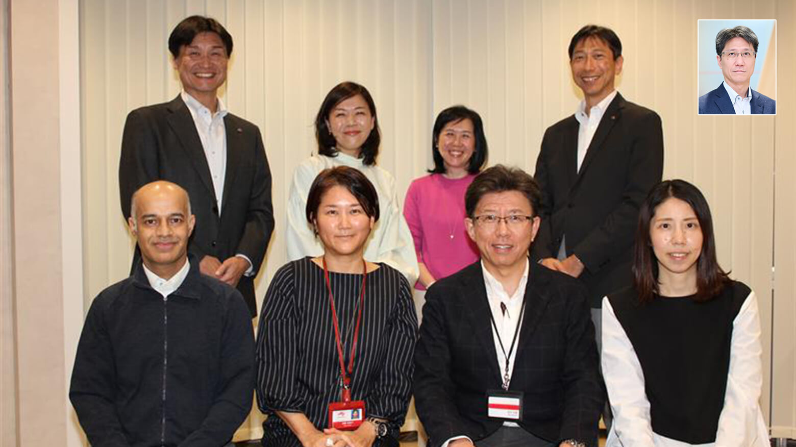 Miembros del equipo de trabajo de la Declaración de Diversidad, Equidad e Inclusión de Grupo Ajinomoto
