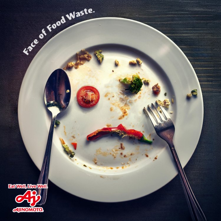 El rostro del desperdicio de alimentos. Comer Bien, Vivir Bien. AJINOMOTO.