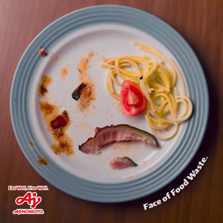 El rostro del desperdicio de alimentos. Comer Bien, Vivir Bien. AJINOMOTO.
